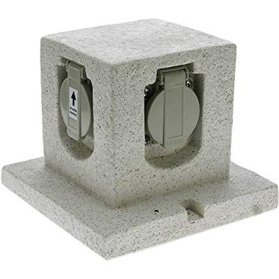 Heitronic 36315 Buitenstopcontact Granietgrijs (mat) Steenlook