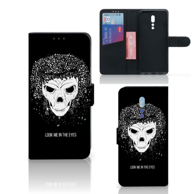 Telefoonhoesje met Naam OPPO Reno Z Skull Hair Telefoonhoesje met Naam OPPO Reno Z Skull Hair