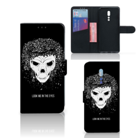 Telefoonhoesje met Naam OPPO Reno Z Skull Hair - thumbnail