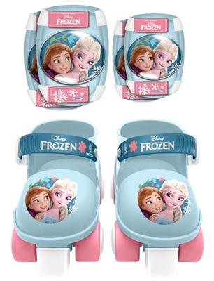 Rolschaatsen en beschermende uitrusting set - FROZEN - RN246035 - Met elleboog- en kniebeschermers - Blauw