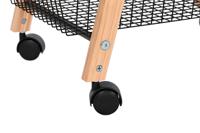 Fruitschaal Home ESPRIT Zwart Natuurlijk Staal Pijnboom 48 x 32 x 79 cm - thumbnail