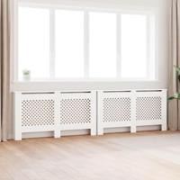 Radiatorombouwen 2 st 152x19x81,5 cm MDF wit - thumbnail