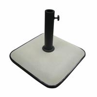 Marbueno Parasol Basis Beton 45X45X7,3 cm 25KG Wit Tuin, Zwembad en Terras 10459 - thumbnail