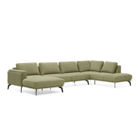 Hoekbank Panama Groen Stof - thumbnail