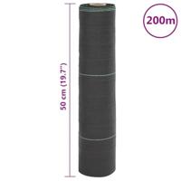 Worteldoek 0,5x200 m polypropeen zwart - thumbnail