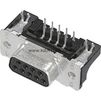 HARTING 09662526615 D-sub female connector 90 ° Aantal polen: 15 Solderen 1 stuk(s)