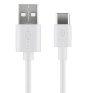 Goobay USB-C laadkabel 3m wit - 9550325 Goobay USB-C laadkabel 3m wit - 9550325