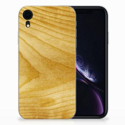 Apple iPhone Xr | Bumper Hoesje | Licht Hout Apple iPhone Xr | Bumper Hoesje | Licht Hout