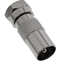 F-connector naar coax (IEC) male adapter - thumbnail