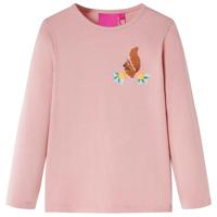 VidaXL Kindershirt met lange mouwen 116 lichtroze - thumbnail