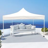 Tuinhuisje Aktive 300 x 300 x 220 cm Wit Opvouwbaar Aanpasbare hoogte - thumbnail