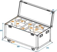 ROADINGER Flightcase 2x DMH-90/150/DMB-60/PLB-230 - thumbnail