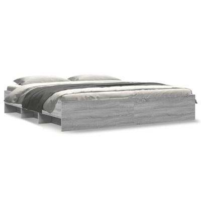 Bedframe zonder matras 180x200 cm spaanplaat grijs Sonoma - thumbnail