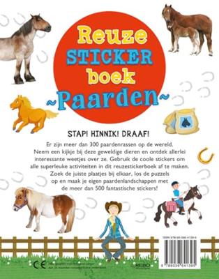 Rebo Publishers Reuzestickerboek paarden