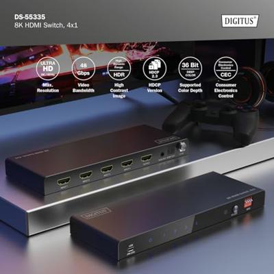Digitus DS-55335 video switch HDMI Digitus DS-55335 video switch HDMI
