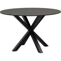 Sohome Ronde Eettafel 'Parker' Keramiek 120cm, kleur zwart - thumbnail