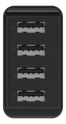 Ansmann HomeCharger HC430 USB-oplader 30 W 4x USB-A Zwart Binnen - thumbnail
