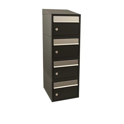 Stoer! Brickset 4-Hoog Met Dak Zwart - 40215070_1x4d
