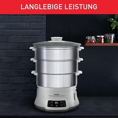 Tefal VC502D Convenient Series DeLuxe XL Stoomkoker Grijs