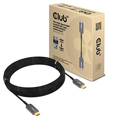club3D CAC-1376 HDMI-kabel HDMI Aansluitkabel HDMI-A-stekker 10.00 m Zwart