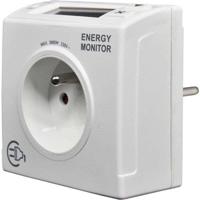 Energieverbruiksmonitor - GAO - Meet W/kWh/tijd - Detecteert 4W - Geïntegreerde stroomonderbreker - 16A 3680W - thumbnail