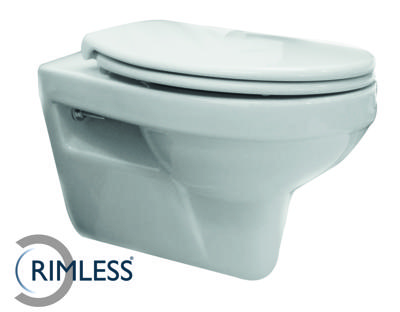 Xellanz Trevi wandcloset rimless met Ultimo 3.0 toiletzitting softclose en quick release glans wit 32.3447