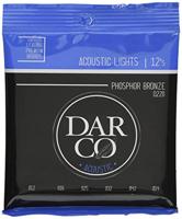 Darco Acoustic D220 Lights 92/8 Phosphor Bronze 12-54 snarenset voor westerngitaar - thumbnail