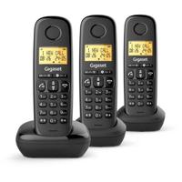 Vaste telefoon - GIGASET - Basic 100 Trio - Handsfree-modus - Scherm met achtergrondverlichting - Telefoonboek voor 50 contacten - Vergrendelfunctie - Zwart - thumbnail