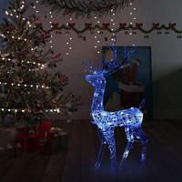 VidaXL Kerstversiering rendier 140 led's 120 cm acryl blauw - thumbnail