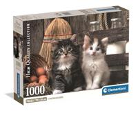 Clementoni puzzel schattige katjes - 1000 stukjes - thumbnail
