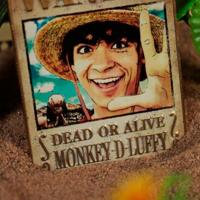 One Piece Ingot Luffy Wanted Poster Limited Edition - thumbnail