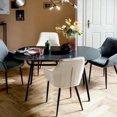 Artistiq Ovale Eettafel 'Sascha' 150 x 90cm, Marmerlook Artistiq Ovale Eettafel 'Sascha' 150 x 90cm, Marmerlook