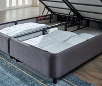 Dreamhouse - Rondo Boxspring met opbergruimte - Antraciet - 180 x 200 / met montage - thumbnail