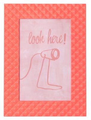 PT Fotolijst met Relief 14x19cm – Neon Oranje