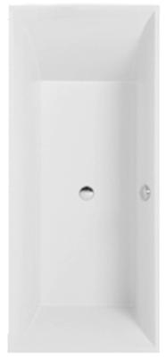 Villeroy & Boch Squaro bad quaryl rechthoekig 168.4x74.4x50cm - Slim Line met poten wit ubq170sqs2v-01