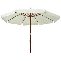 Parasol met houten paal 330 cm zandwit - thumbnail