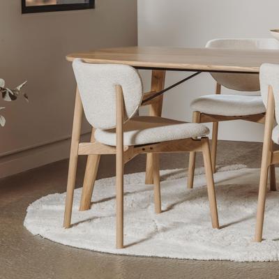 Tower Living Eetkamerstoel 'Pimonte' Bouclé, kleur Ivory