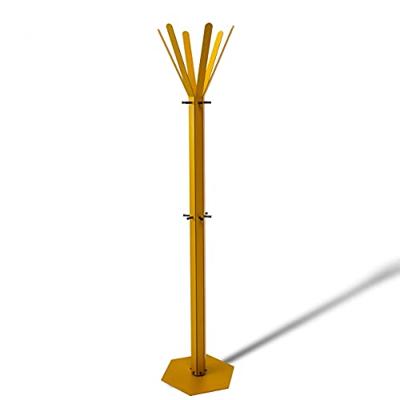 Gorillz Molto - Staande Kapstok - 18 kapstokhaken Staande Kleerhanger (175 x 35 x 40 cm) - Metaal- Goud