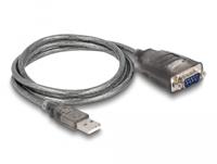 Delock USB 2.0 Adapter [1x USB-A 2.0 stekker - 1x RS232-stekker] 61400 1 m - thumbnail