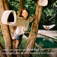 elho vogelvoederhuis essential bird feeder d18 h23cm Fibrous grey - thumbnail