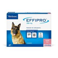 VIRBAC Effipro L (20-40 kg) - druppels tegen vlooien en teken voor honden - 4 stuks - thumbnail