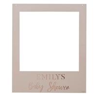Ginger Ray BL-113 Floral Baby Shower Photo Booth Frame - thumbnail
