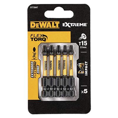 DeWALT DT7394T Extreme Impact Torsion Schroefbits T15 50mm VE=5 - thumbnail