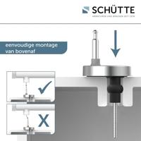Toiletbril Schutte Lupos Softclose en Quick-Release Mat Zwart - thumbnail