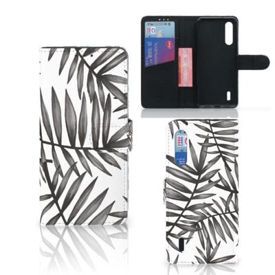 Xiaomi Mi 9 Lite Hoesje Leaves Grey Xiaomi Mi 9 Lite Hoesje Leaves Grey