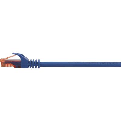 Renkforce RF-5044024 RJ45 Netwerkkabel, patchkabel CAT 6 U/UTP 0.50 m Blauw Snagless, Halogeenvrij 1 stuk(s)