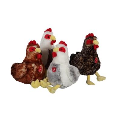Rode kip knuffel met geluid - GIPSY TOYS - 22 cm