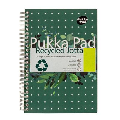 Notitieboek pukka jotta a5 lijn 110pag 80gr gn | 3 stuks