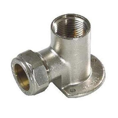 Bonfix knelkoppeling - Muurplaat - binnendraad - 1/2 x 15mm - Vertint Messing