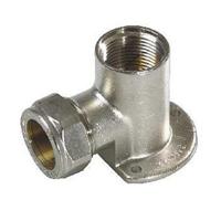 Bonfix knelkoppeling - Muurplaat - binnendraad - 1/2 x 15mm - Vertint Messing - thumbnail